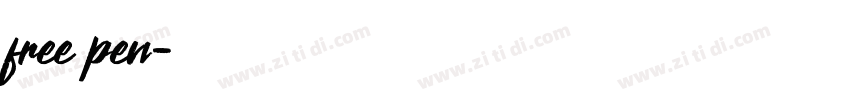 free pen字体转换